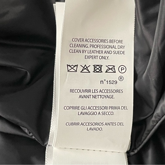 New Polo Ralph Lauren Down Moto Puffer Black Jacket Women’s Size Large - Picture 14 of 16